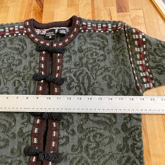 Nordic‎ Design Sweater Cardigan Wool Blend Womens Sz Small EUC - Picture 12 of 14